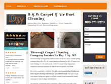 Tablet Screenshot of carpetcleaningbaycity.com